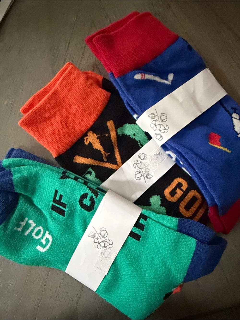 Golf socks — new